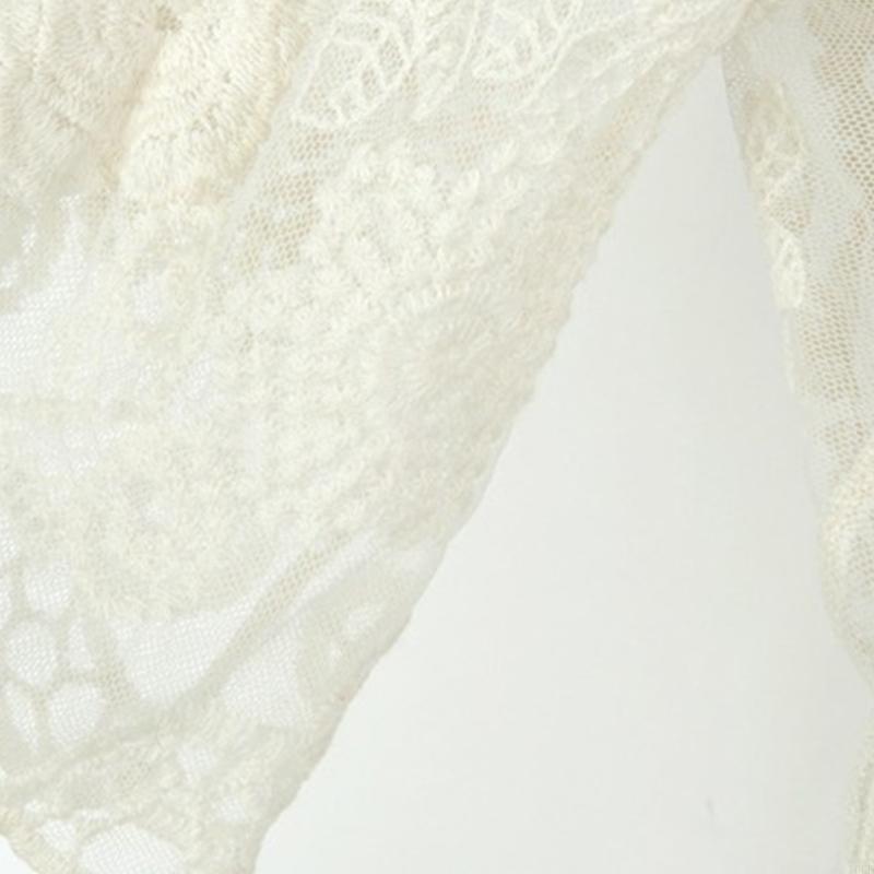 Women Lace Open Front Kimono C - Kimono Sheer Floral 评论和价格