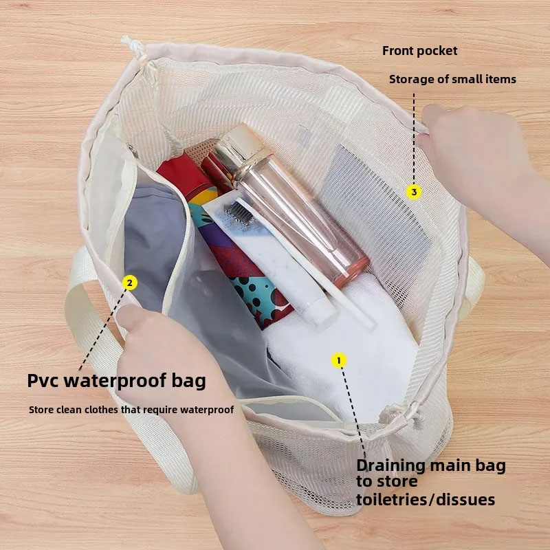 Large Capacity Beach Bag Drain - Tote Bag Beach 评论和价格