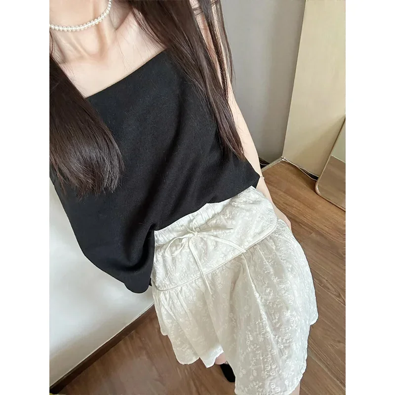 Color Contrast Chic Girl 2pc S - Crop Top Crochet 评论和价格