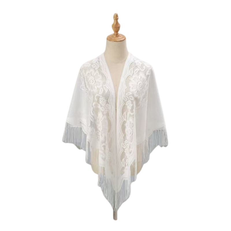 Floral Lace Shawl Wrap Women E - Kimono Sheer Floral 评论和价格