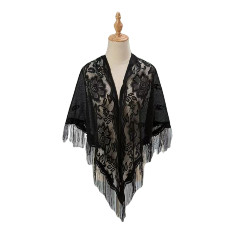 Floral Lace Shawl Wrap Women E - Kimono Sheer Floral 评论和价格