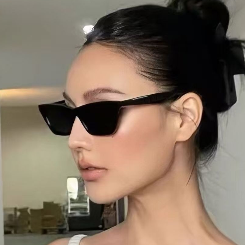 New Cat Eye Black Sunglasses W - Sunglasses Cat Eye 评论和价格