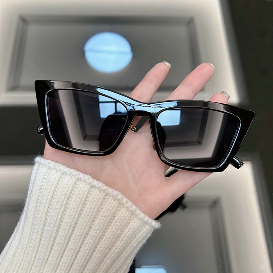 New Cat Eye Black Sunglasses W - Sunglasses Cat Eye 评论和价格