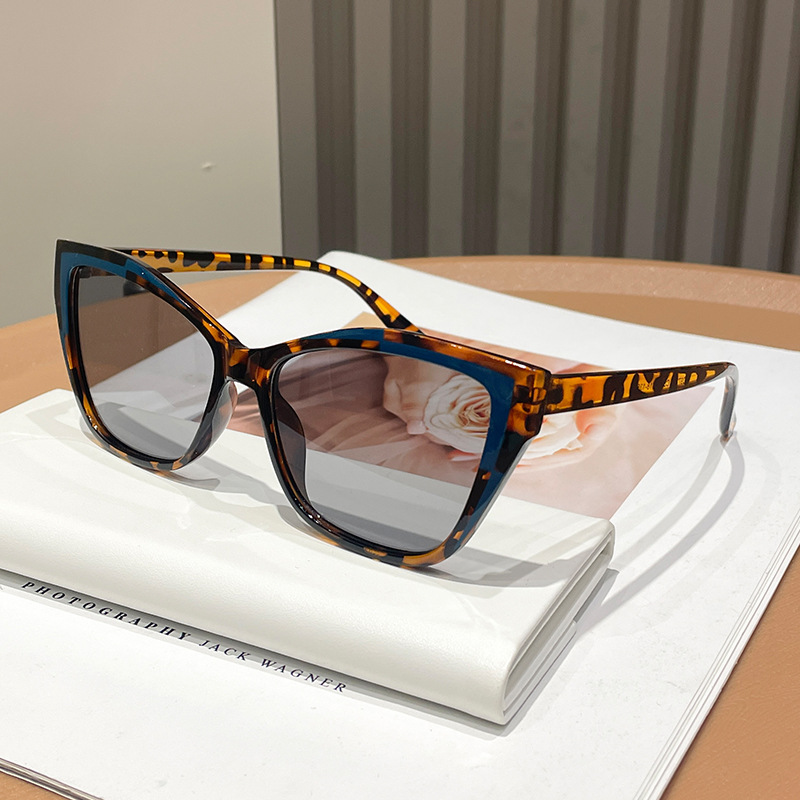 Women Color Block Cat Eye Eyeg - Sunglasses Cat Eye 评论和价格