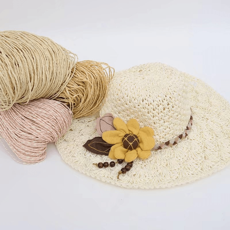 200g 2ply Cotton Raffia Yarn f - Crochet Bag Raffia 评论和价格