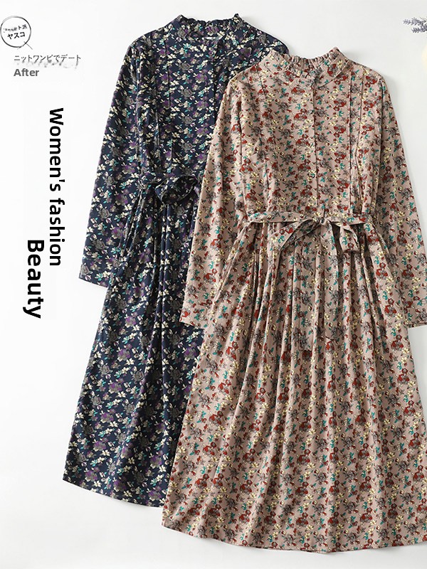 Elegant Floral Print A-Line Dr - Midi Skirt Floral 评论和价格