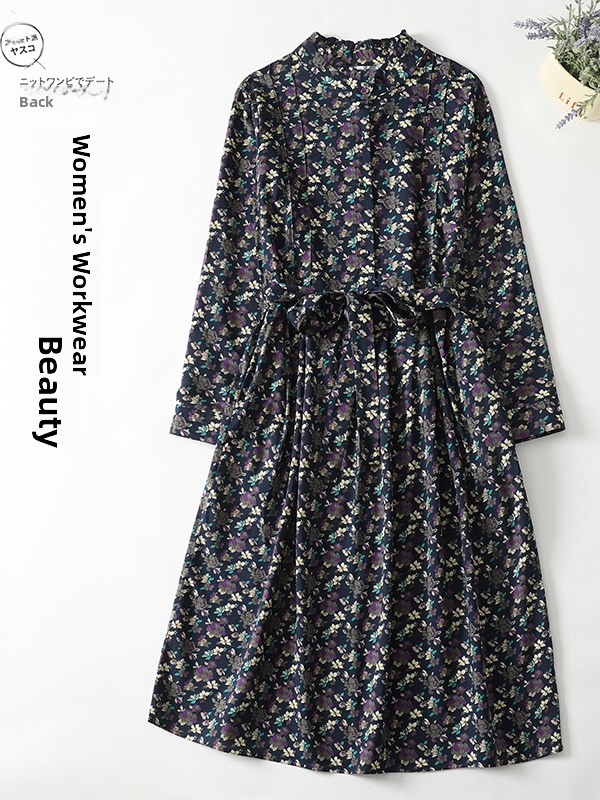 Elegant Floral Print A-Line Dr - Midi Skirt Floral 评论和价格