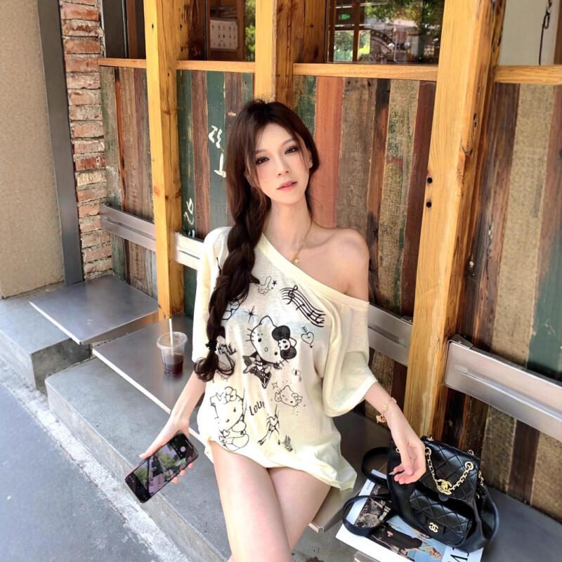 Sun Protection Blouse Hello Ki - Blouse Off Shoulder 评论和价格