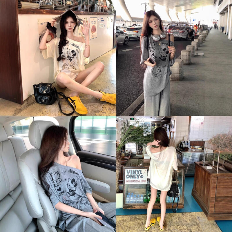 Sun Protection Blouse Hello Ki - Blouse Off Shoulder 评论和价格