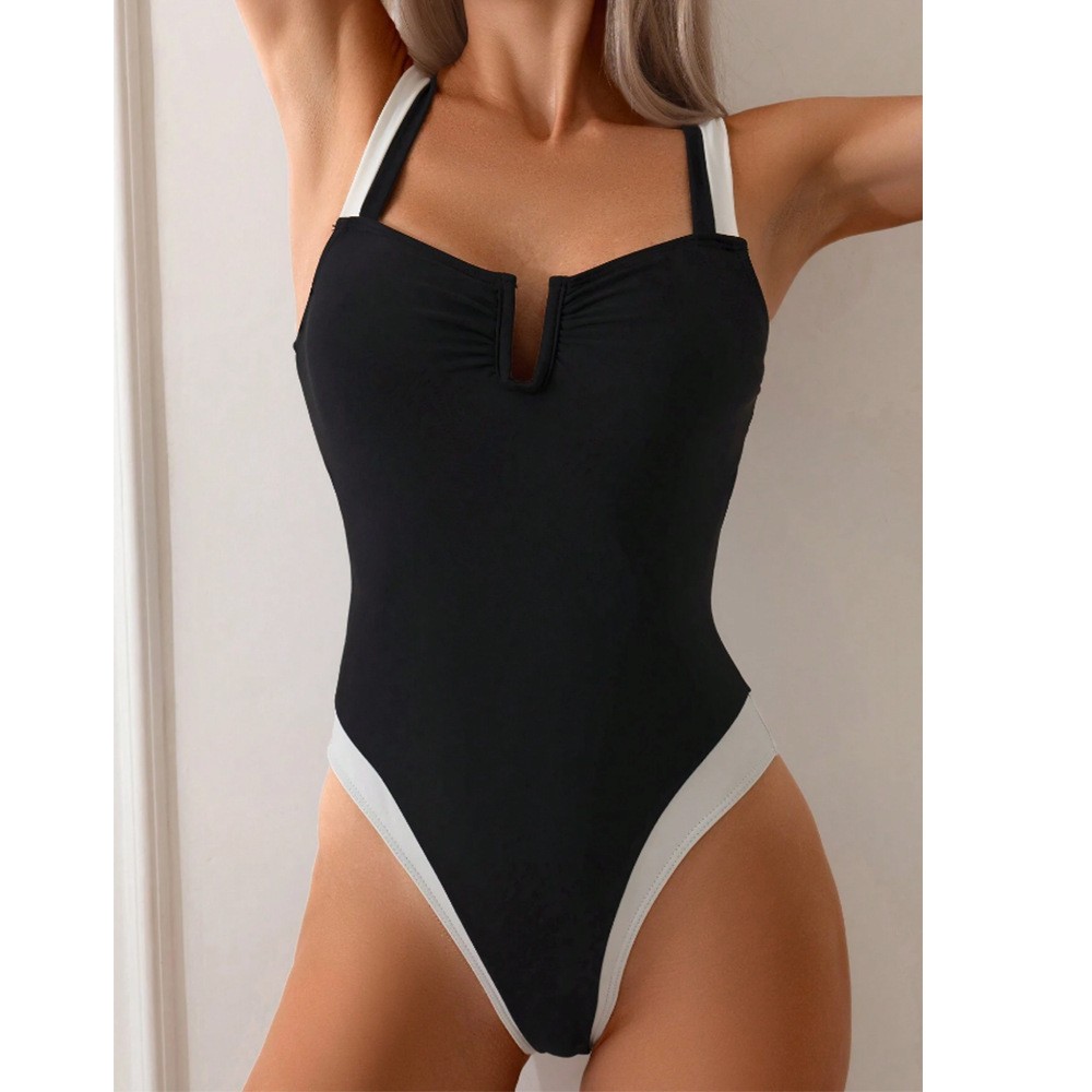 2026 Bikini Woman Tankini Deep - Swimsuit Bikini Ruched 评论和价格