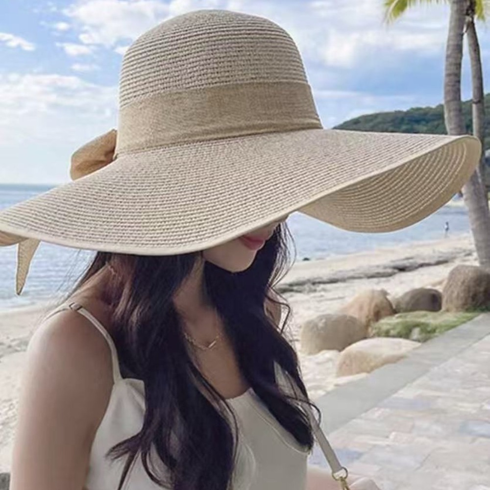 Women Summer Wide Brim Straw H - Hat Floppy Wide 评论和价格