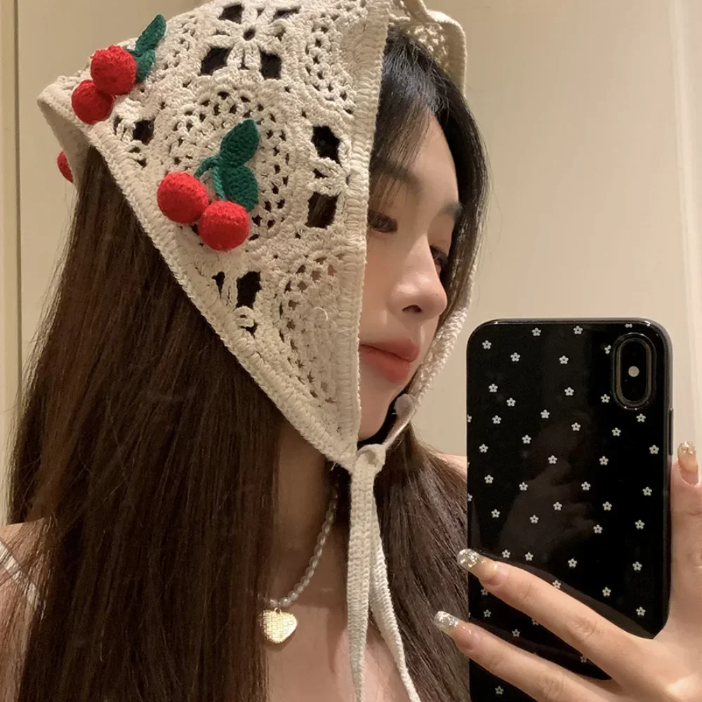 Sweet French Pastoral Style Tr - Headband Summer Knit 评论和价格