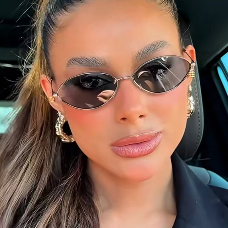 Retro Cat eye Woman Sunglasses - Sunglasses Cat Eye 评论和价格