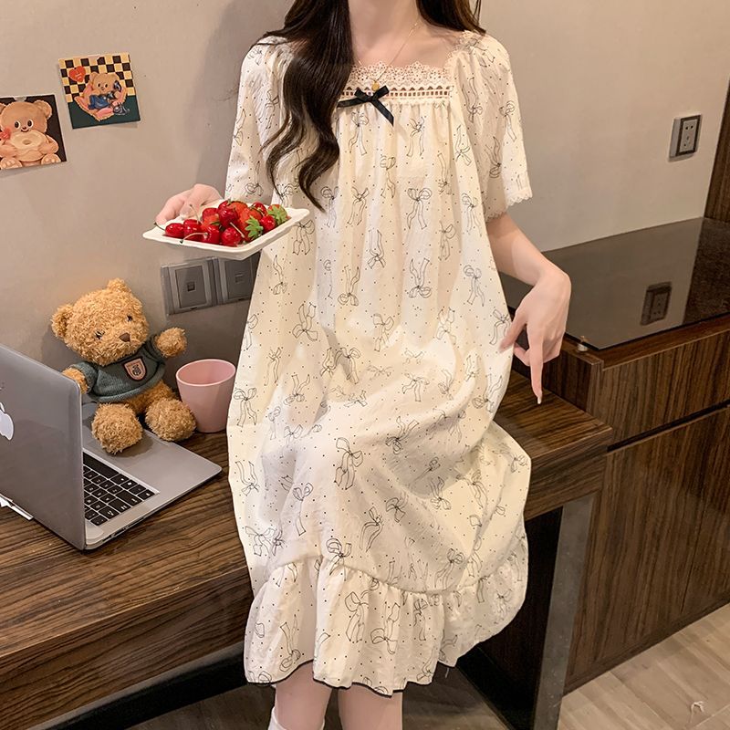 Plus Size Princess Style NIght - Romper Floral Print 评论和价格