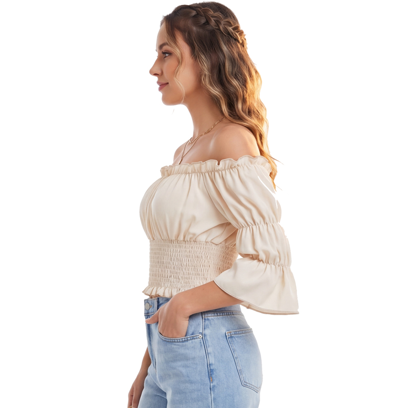 Renaissance Blouse Women Top w - Blouse Off Shoulder 评论和价格