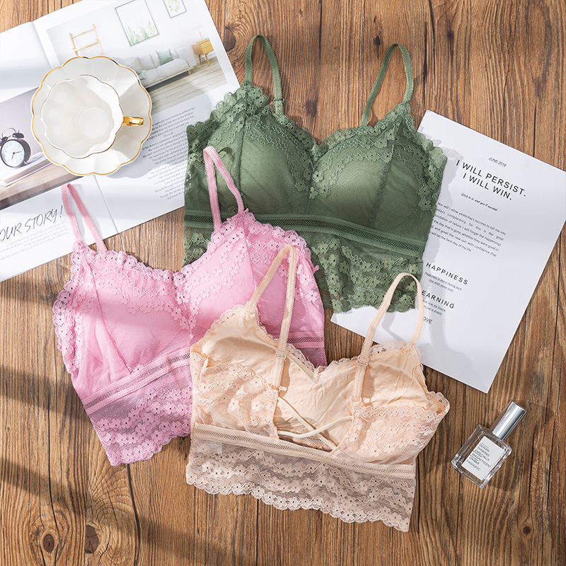 3D Sexy lace Lingerie Seamless - Bralette Triangle Set 评论和价格