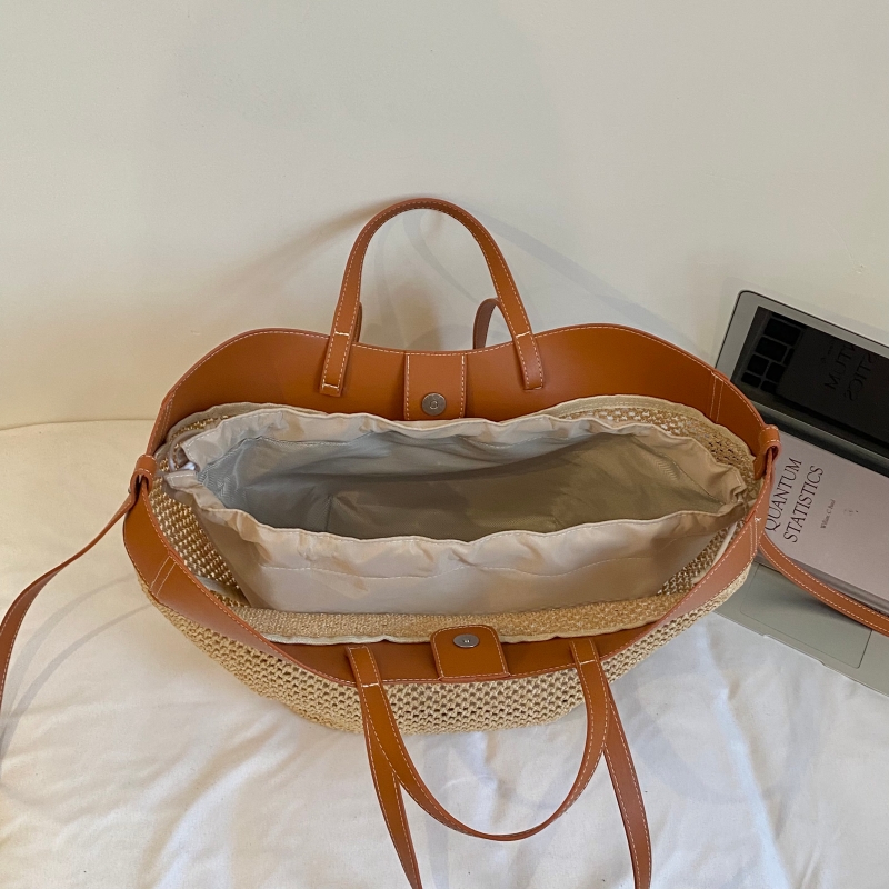 Vsper Branded Straw Knitted Bi - Crochet Bag Raffia 评论和价格