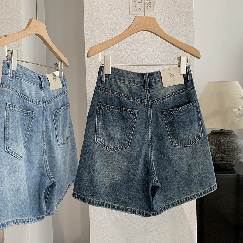 Denim Short Pant Women Jeans V - Shorts Denim Frayed 评论和价格
