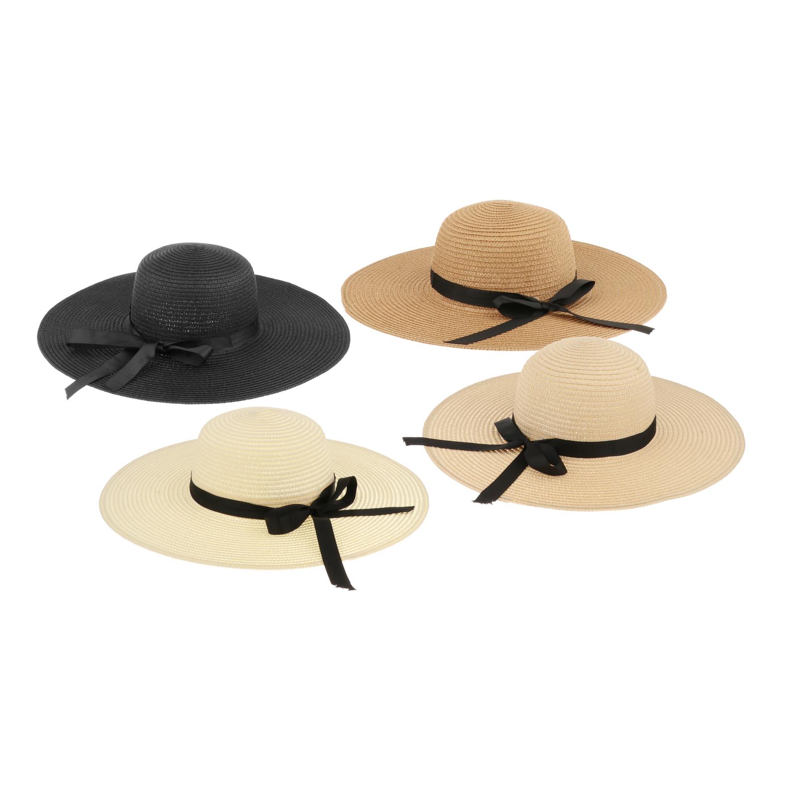 Women Summer Straw Hat Visor F - Hat Floppy Wide 评论和价格