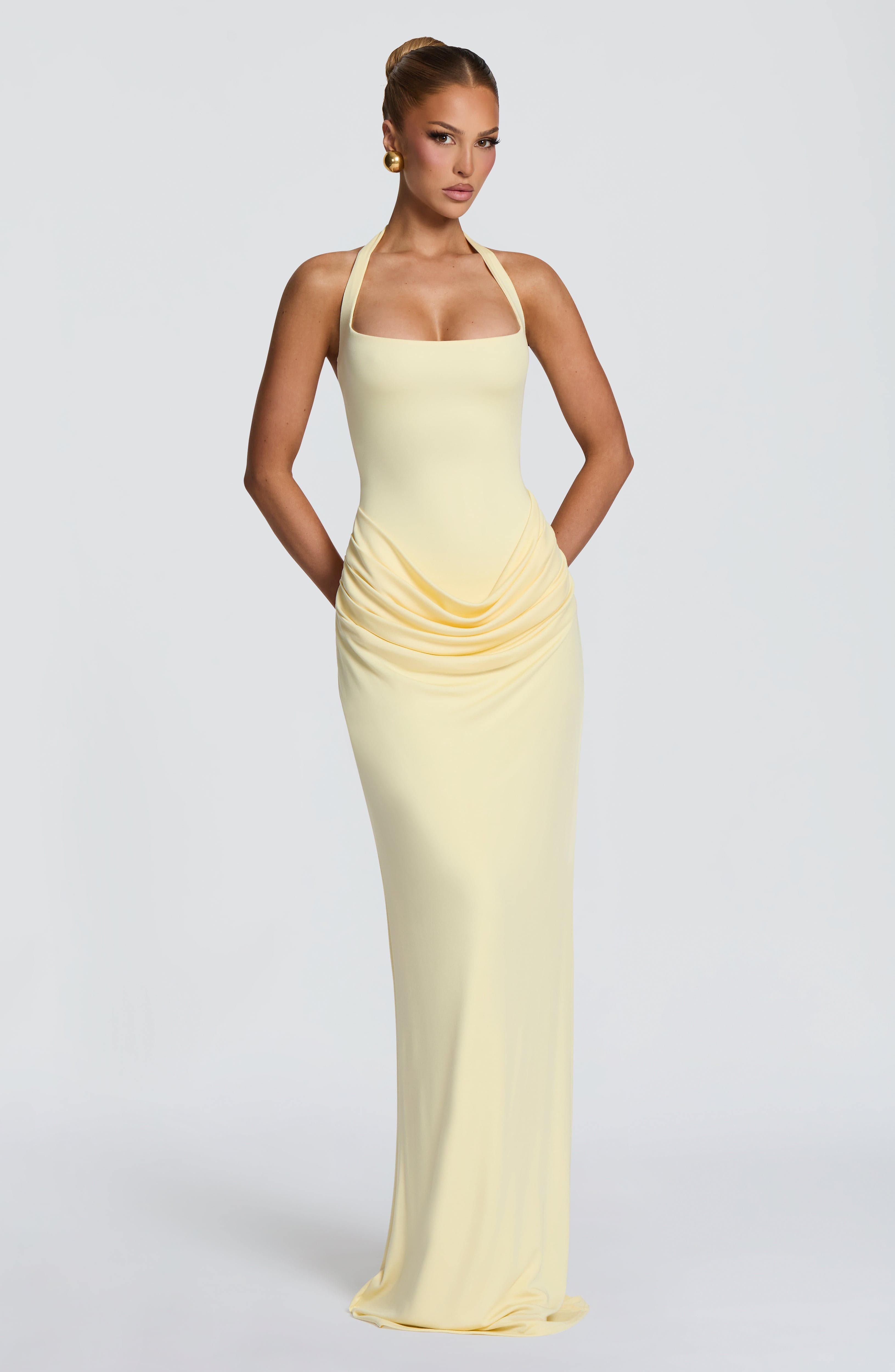Halter Square Neck Maxi Dress  - Maxi Dress Halter 评论和价格