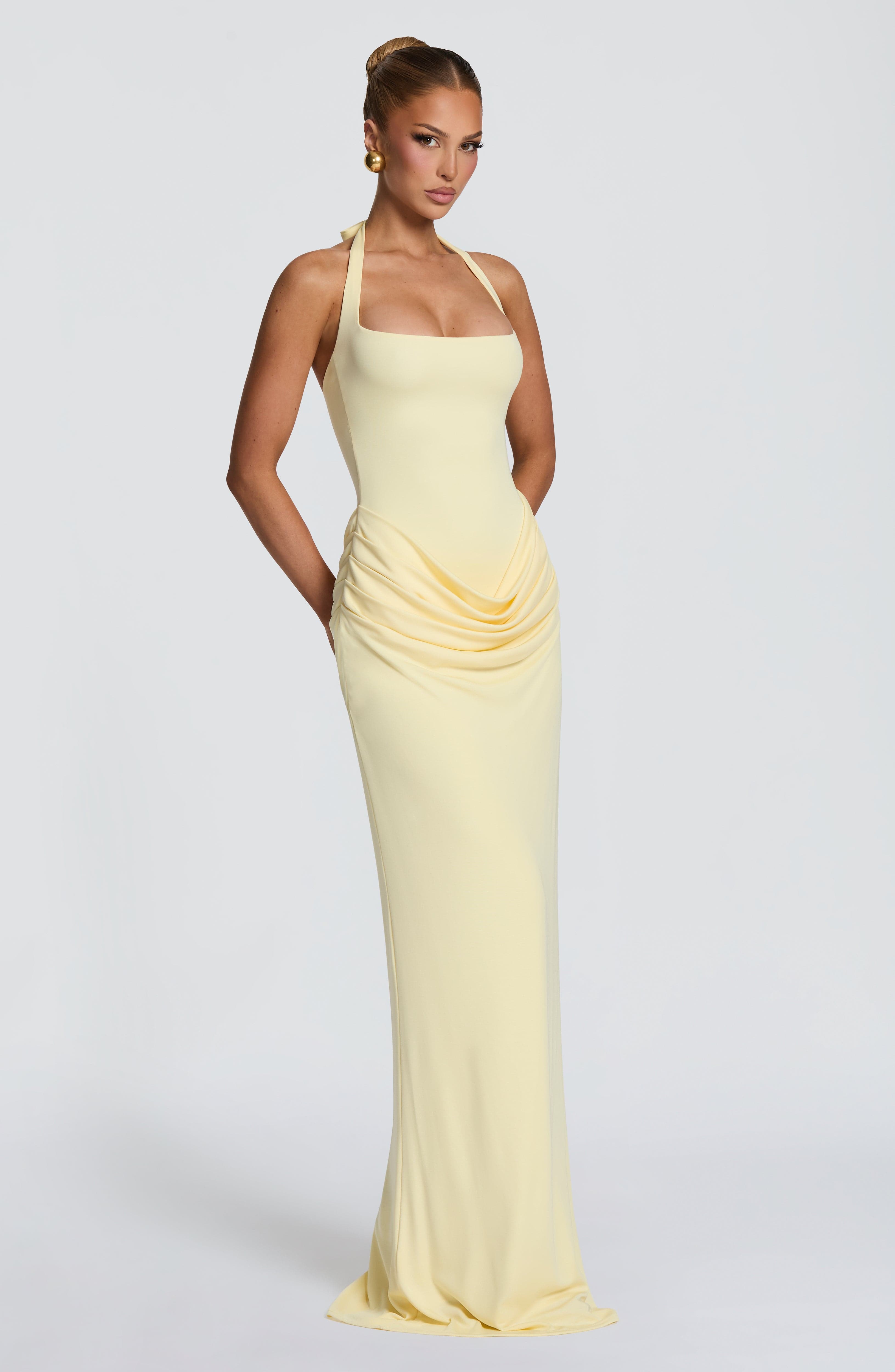 Halter Square Neck Maxi Dress  - Maxi Dress Halter 评论和价格