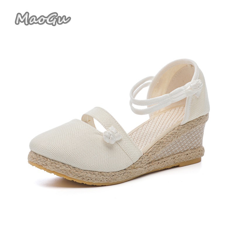 Women's Linen Espadrille Wedge - Wedge Espadrille Women 评论和价格