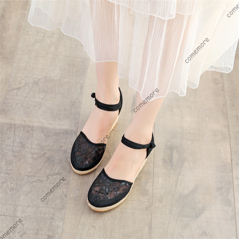 Women's Lace Mesh Espadrille W - Wedge Espadrille Women 评论和价格