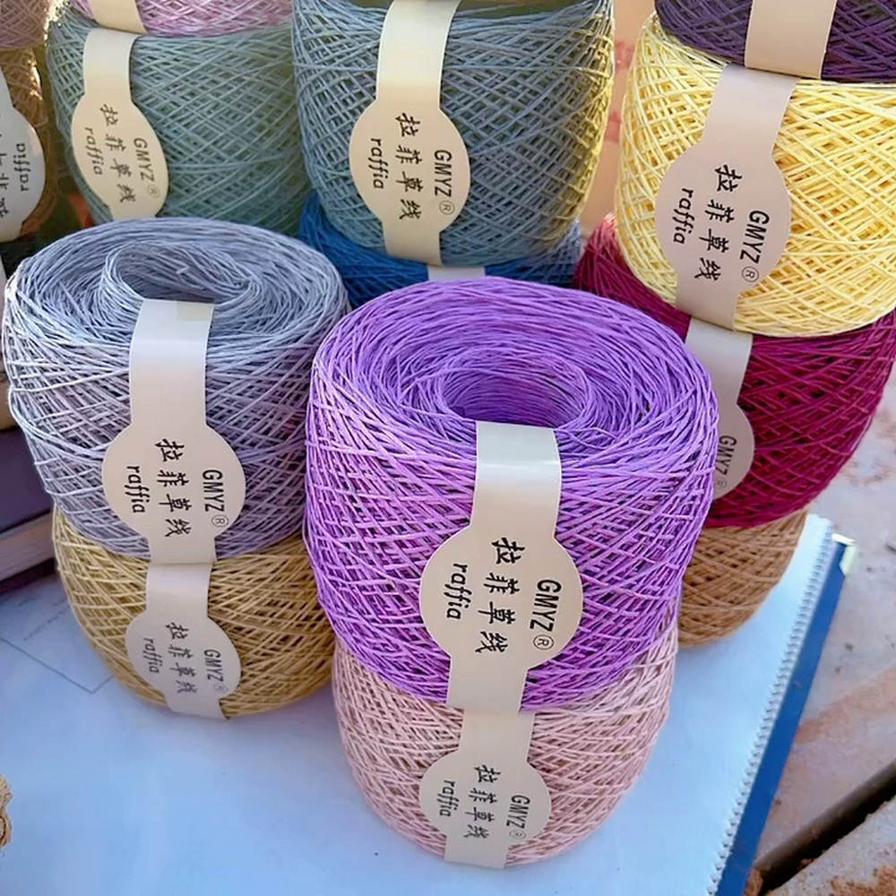 220M/Roll Washable Japanese Pl - Crochet Bag Raffia 评论和价格