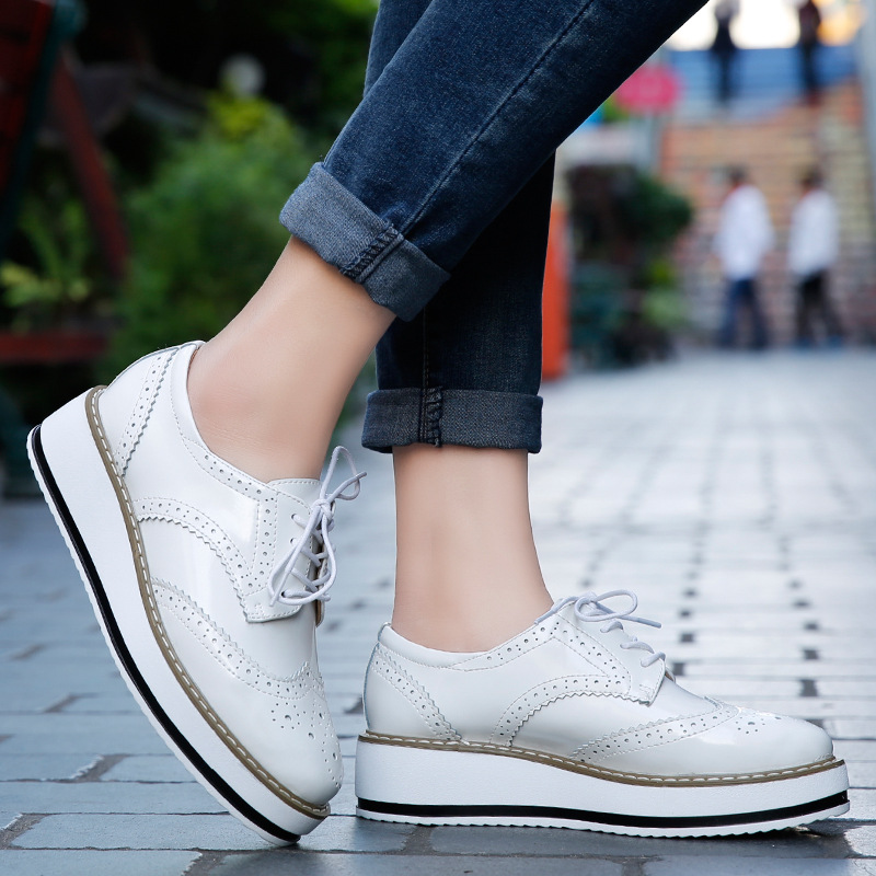 Women Loafers Shoes Leather Th - Wedge Espadrille Women 评论和价格
