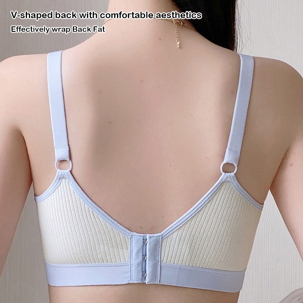Fashion Double Buckle Nursing  - Bralette Triangle Set 评论和价格